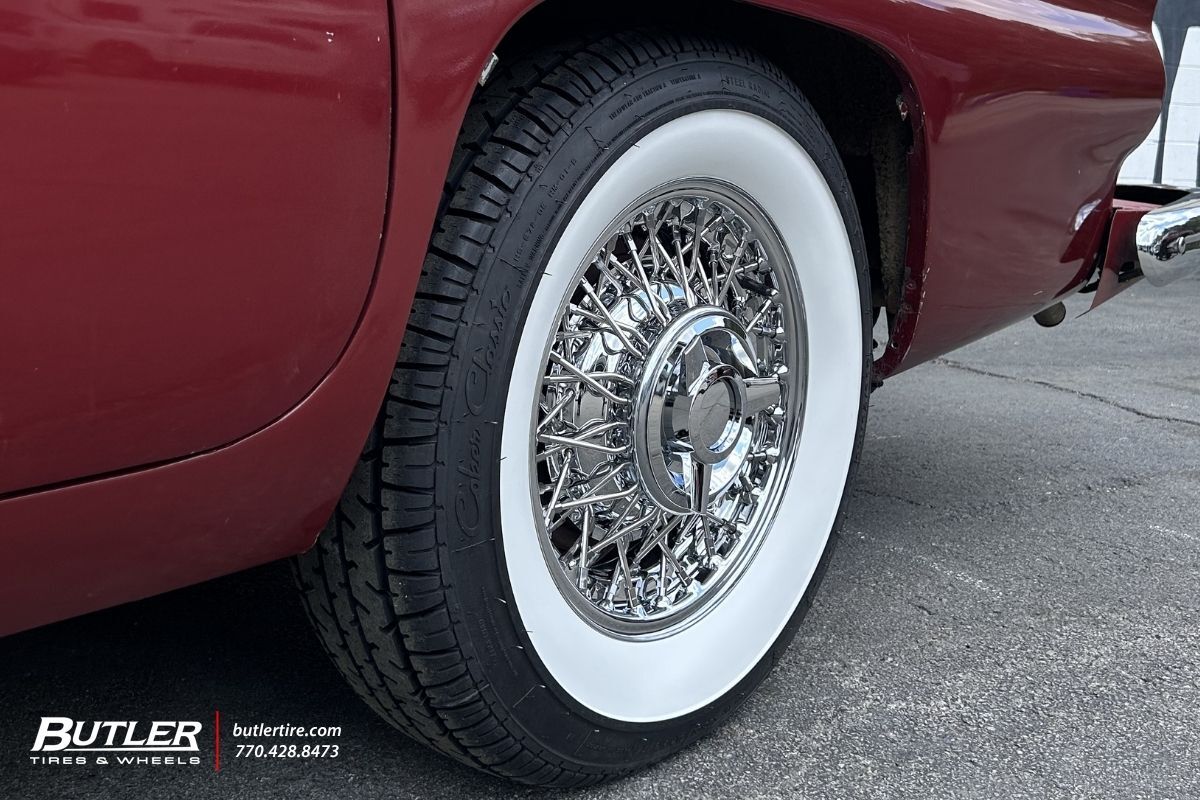 Ford Thunderbird with 15in Coker Wire Wheels