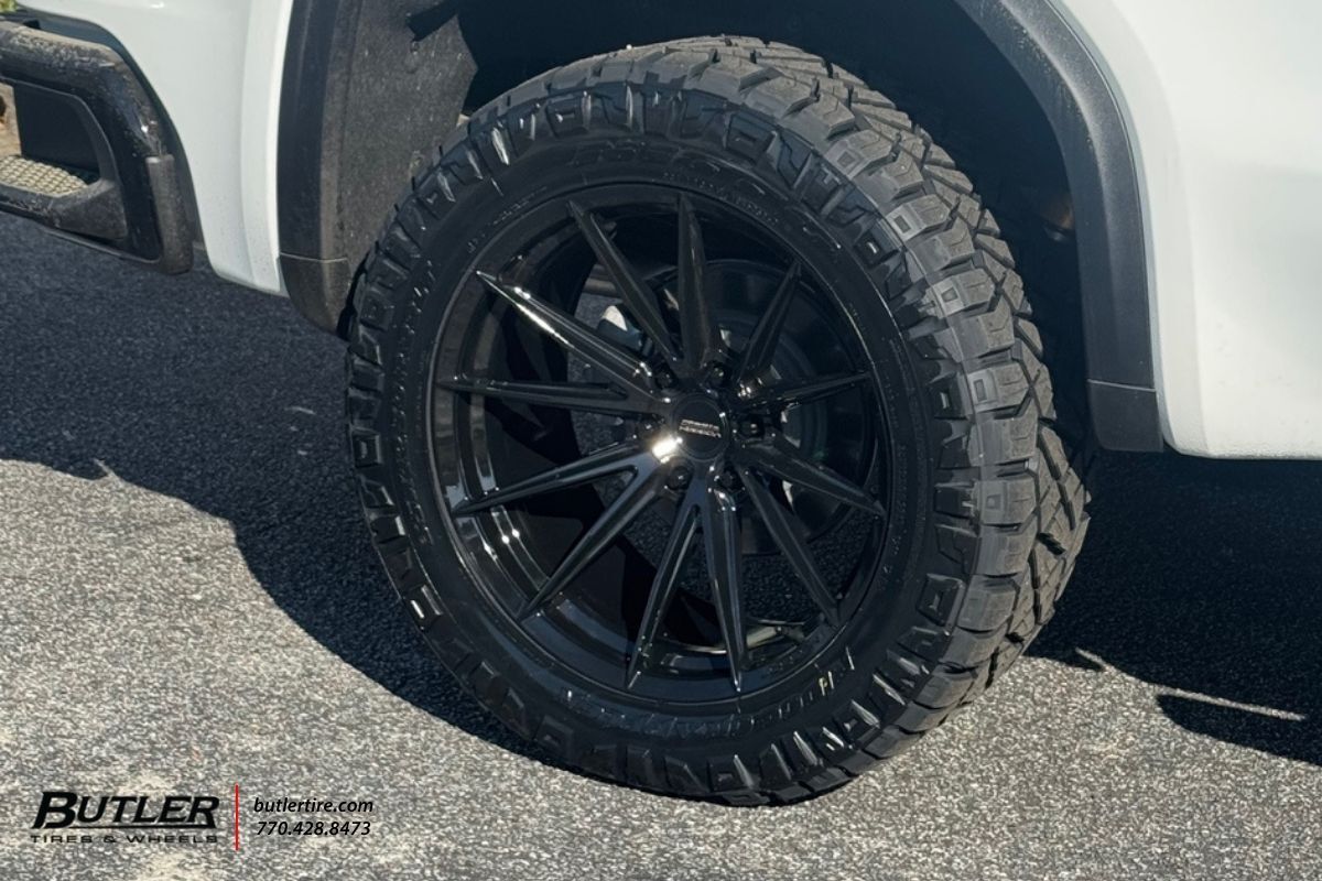 GMC Sierra with 22in Vossen HFX-2 Wheels