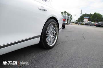 Genesis G80 with 20in Ravetti M14 Wheels