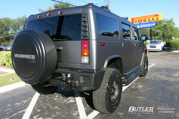 Hummer H2 with 17in Fuel Hostage II Wheels