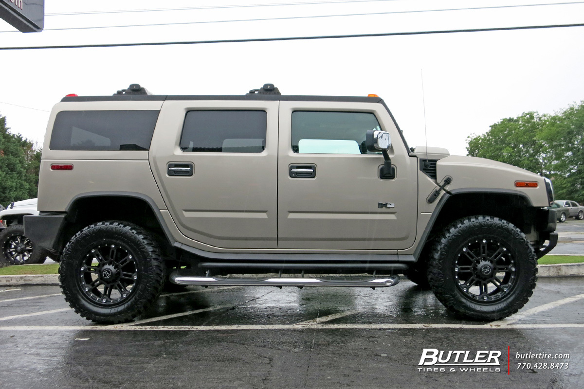 Hummer H2 with 20in Black Rhino Rockwell Wheels