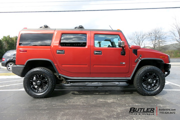 Hummer H2 with 20in Black Rhino Rockwell Wheels