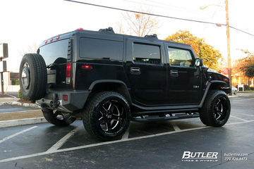 Hummer H2 with 22in Black Rhino Canon Wheels