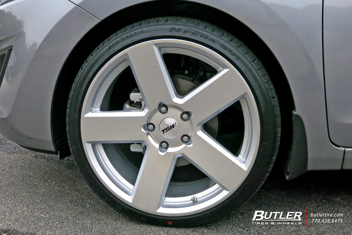 Hyundai Elantra with 19in TSW Bristol Wheels