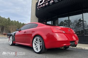 Infiniti G37 with 20in Select Precision Shdow Wheels Wheels
