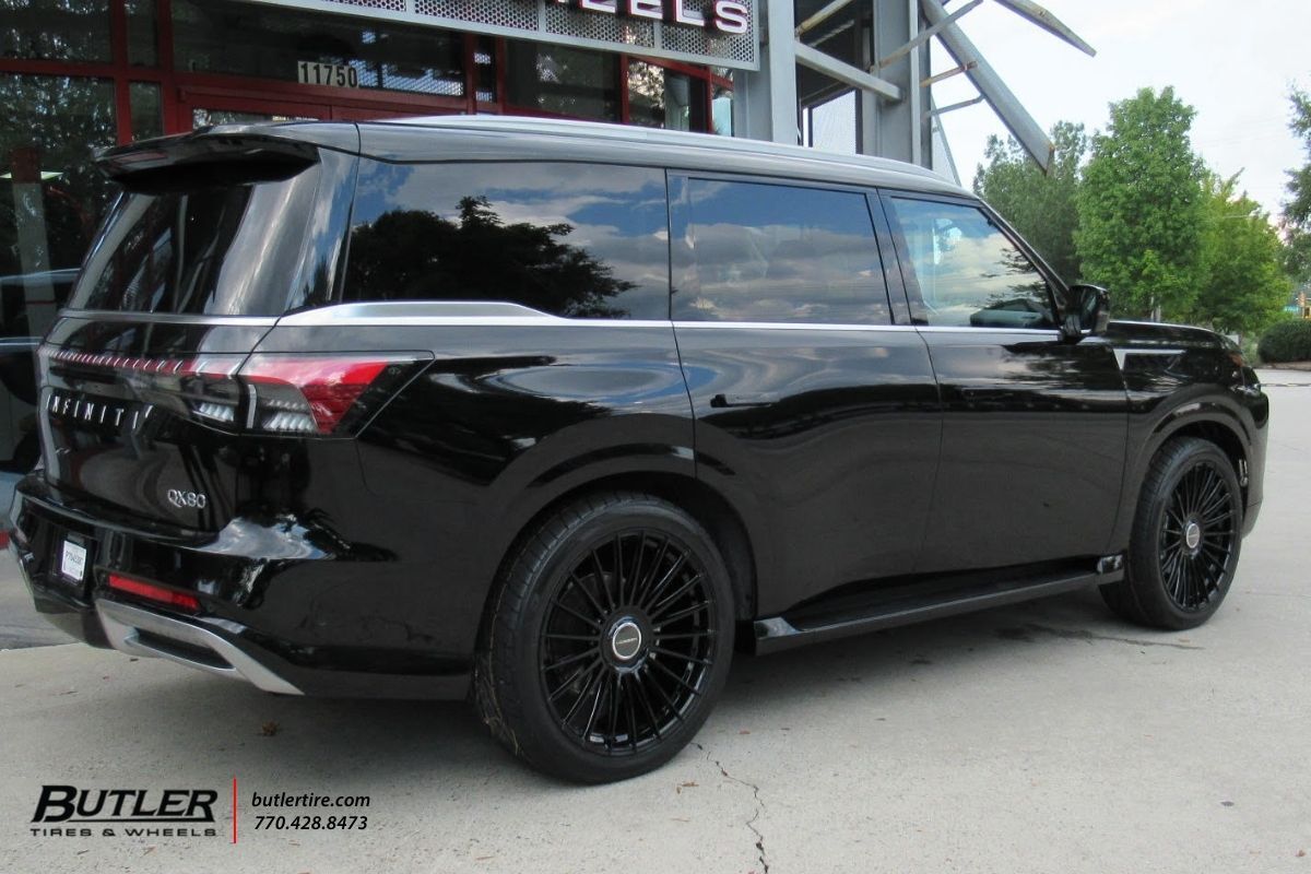 Infiniti QX80 with 24in Vossen HF8 Wheels