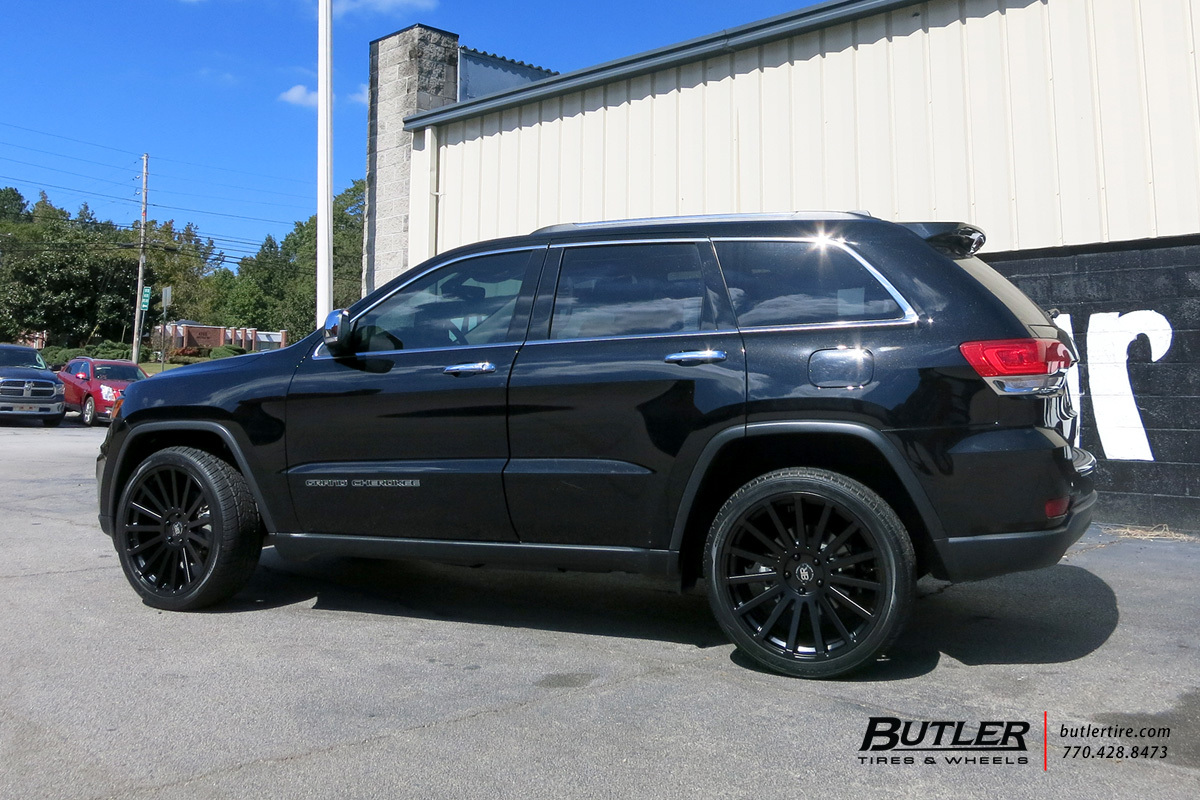 Jeep Grand Cherokee with 22in Black Rhino Spear Wheels