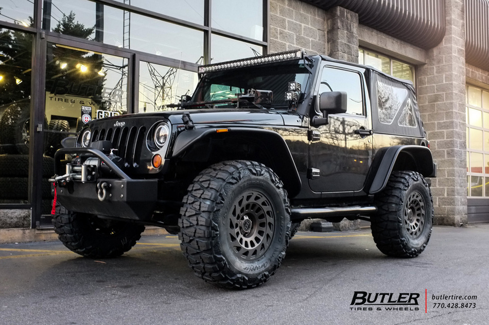 Jeep Wrangler with 17in Black Rhino Madness Wheels exclusively from ...