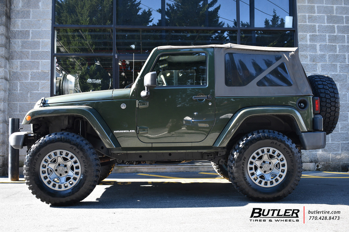 Jeep Wrangler with 17in Black Rhino York Wheels exclusively from Butler  Tires and Wheels in Atlanta, GA - Image Number 10890