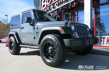Jeep Wrangler with 17in Fuel Hostage Wheels