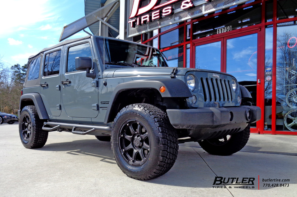 Jeep Wrangler with 18in Black Rhino Glamis Wheels exclusively from ...