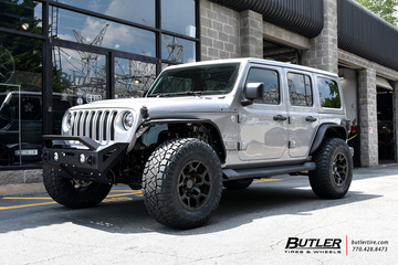 Jeep Wrangler with 18in Black Rhino Overland Wheels