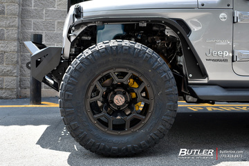 Jeep Wrangler with 18in Black Rhino Overland Wheels