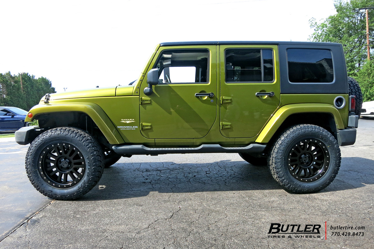 Jeep Wrangler with 20in Black Rhino El Cajon Wheels