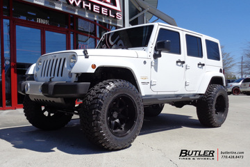 Jeep Wrangler with 20in Black Rhino Glamis Wheels