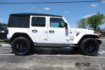 Jeep Wrangler with 20in Black Rhino Rampage Wheels