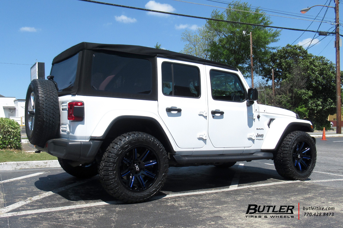 Jeep Wrangler with 20in Black Rhino Rampage Wheels