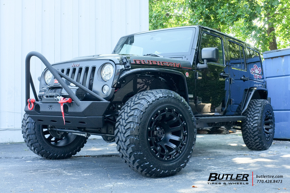 Jeep Wrangler with 20in Black Rhino Razorback Wheels exclusively from ...