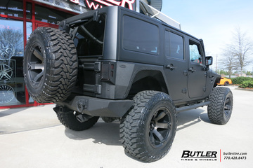 Jeep Wrangler with 20in Fuel Beast Wheels