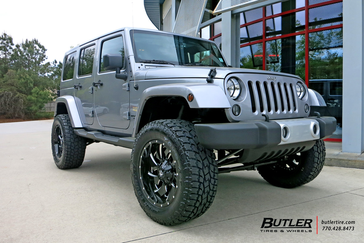 Jeep Wrangler with 20in Fuel Cleaver Wheels