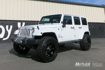 Jeep Wrangler with 20in Fuel Hostage Wheels