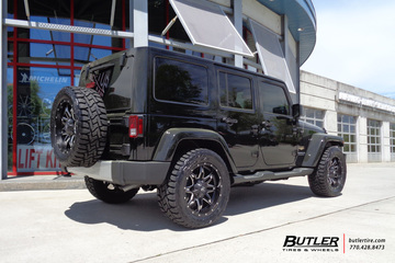 Jeep Wrangler with 20in Fuel Lethal Wheels