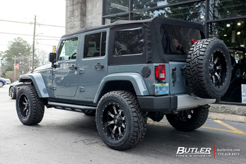 Jeep Wrangler with 20in Fuel Nutz Wheels