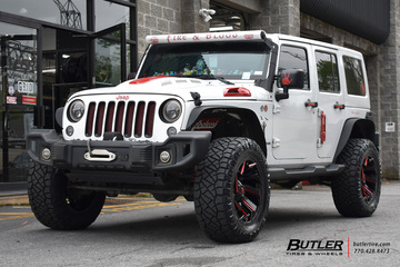 Jeep Wrangler with 20in Fuel Reaction Wheels