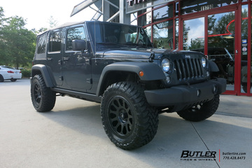 Jeep Wrangler with 20in Fuel Vector Wheels
