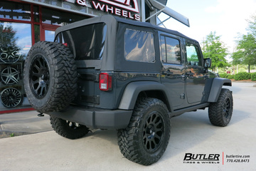 Jeep Wrangler with 20in Fuel Vector Wheels