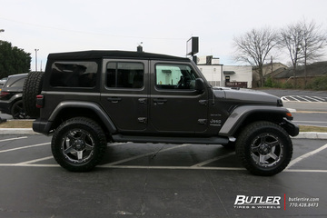 Jeep Wrangler with 20in Grid Offroad GD4 Wheels