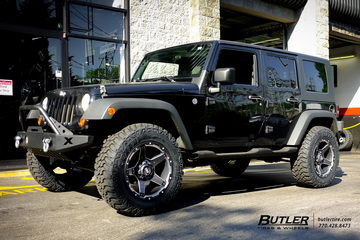 Jeep Wrangler with 20in Grid Offroad GD4 Wheels