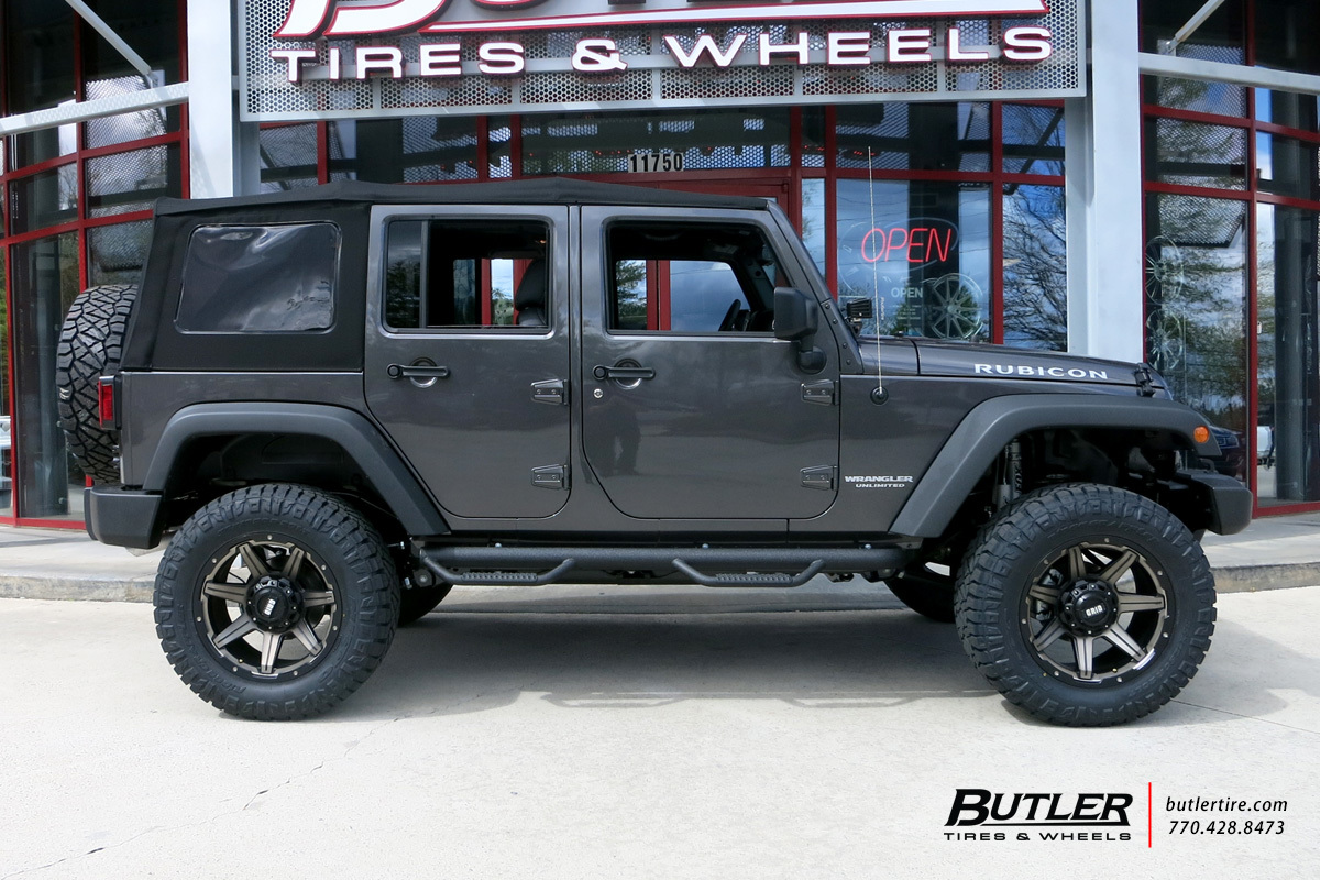 Jeep Wrangler with 20in Grid Offroad GD5 Wheels