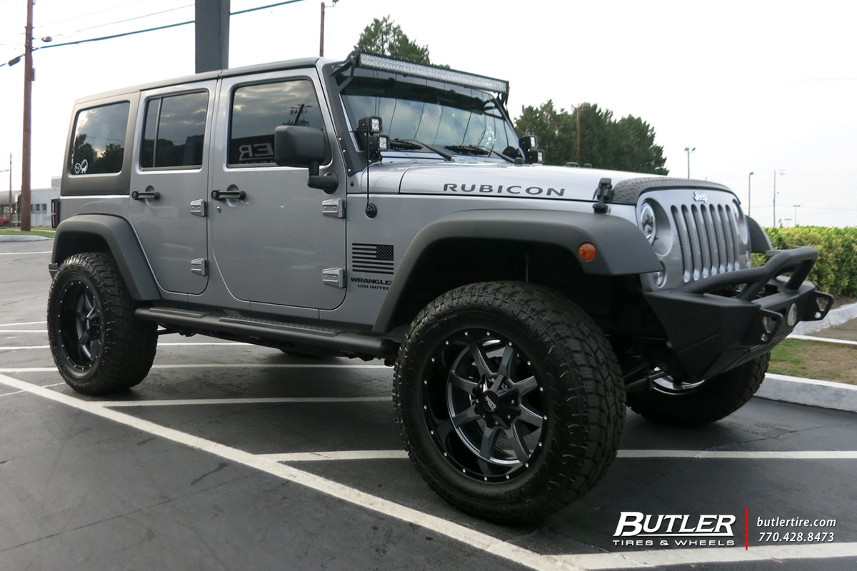 Jeep Wrangler with 20in Moto Metal 970 Wheels exclusively