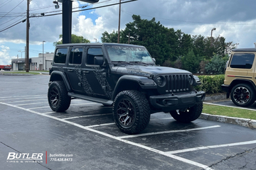 Jeep Wrangler with 20in  4Play 4P80R Wheels