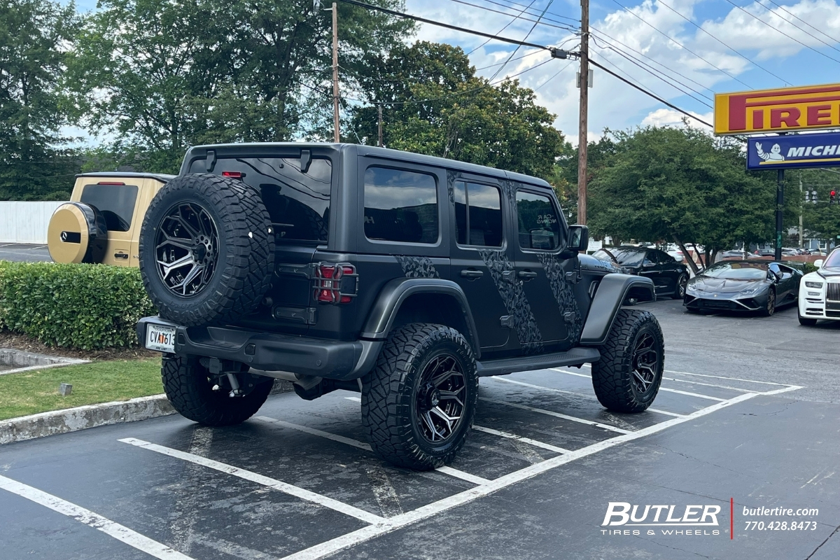 Jeep Wrangler with 20in  4Play 4P80R Wheels