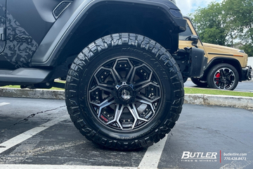 Jeep Wrangler with 20in  4Play 4P80R Wheels