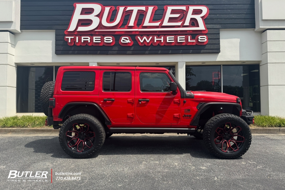 Jeep Wrangler with 22” Arena Cobra wheels, 3.5” Lift Kit and Sailun tires