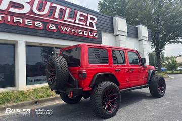Jeep Wrangler with 22” Arena Cobra wheels, 3.5” Lift Kit and Sailun tires