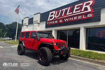 Jeep Wrangler with 22” Arena Cobra wheels, 3.5” Lift Kit and Sailun tires