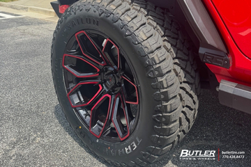 Jeep Wrangler with 22” Arena Cobra wheels, 3.5” Lift Kit and Sailun tires