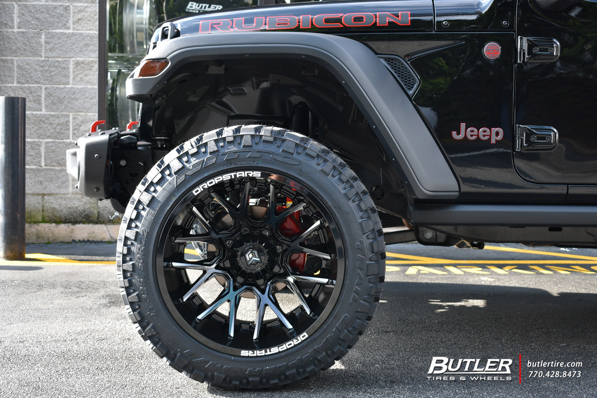 Jeep Wrangler with 22in Dropstar 654 Wheels