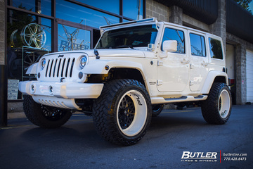Jeep Wrangler with 22in Fuel FF06 Wheels