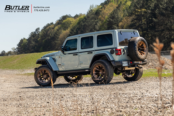 Jeep Wrangler with 22in Fuel Flame Wheels