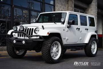 Jeep Wrangler with 22in Fuel Hostage Wheels