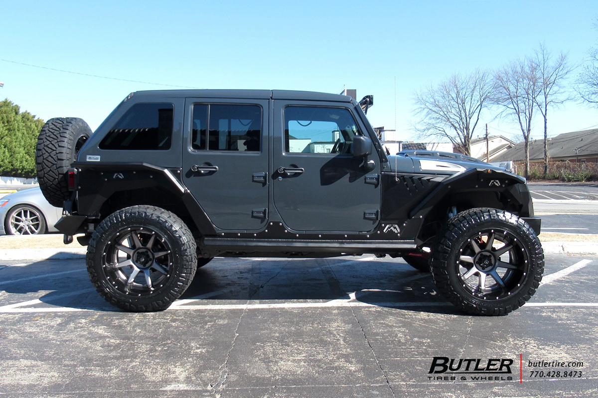 Jeep Wrangler with 22in Fuel Rampage Wheels