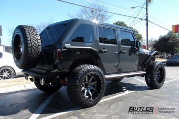 Jeep Wrangler with 22in Fuel Rampage Wheels