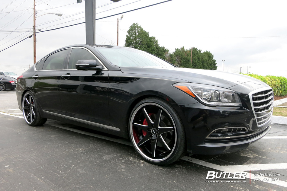 Kia Genesis with 22in Lexani R-Seventeen Wheels exclusively from Butler ...