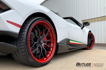 Lamborghini Huracan Performante Spyder with 21in Avant Garde AGL43 Wheels