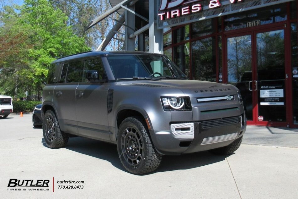 Land Rover Defender Octa Forza Rims Land Rover Defender with Land Rover OCTA Wheels exclusively from Butler ...